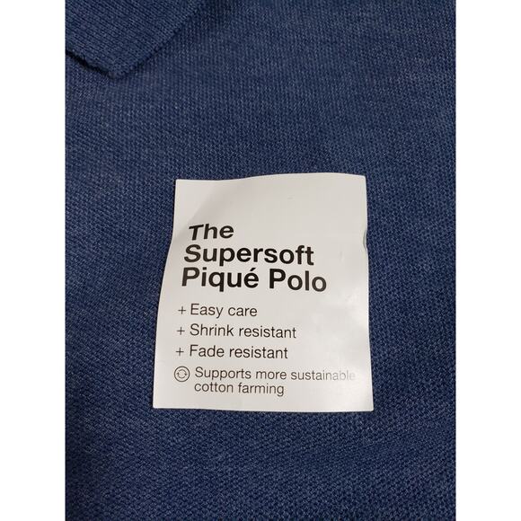 Sonoma Polo Shirt Size 2XL Mens Blue Short Sleeve Work Career Preppy NWT - Picture 3 of 8